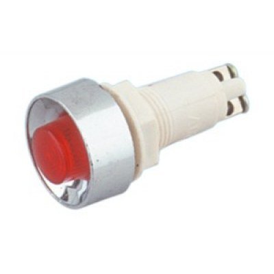 Piloto Neon 230Vac color Rojo para panel con Rosca