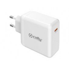 Cargador de Pared CELLY 65W 1xUSB Blanco (TC1C65WGANWH)