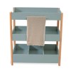 Mueble cambiador 50x80 cm con estantes madera/verde · Dadá D100-M9557