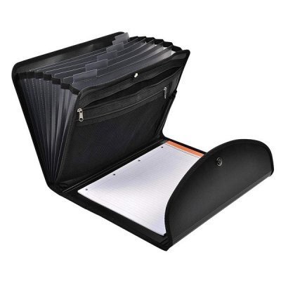 EXACOMPTA Carpeta clasificador Exactive con 6 compartimentos A4 negro