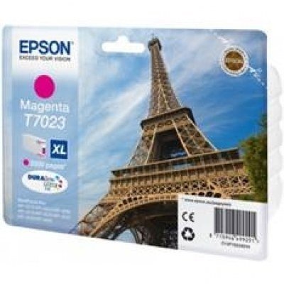 Cartucho tinta epson t702340 magenta alta capacidad wp4000 - 4500 2400pag - torre eiffel