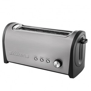 Tostador Kuken 33623, 1 ranura larga, 1000W, inox