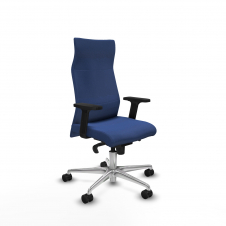 Piqueras y Crespo Albacete direcci?n sincro bali azul marino brazos 2D base aluminio ruedas 65 nailon