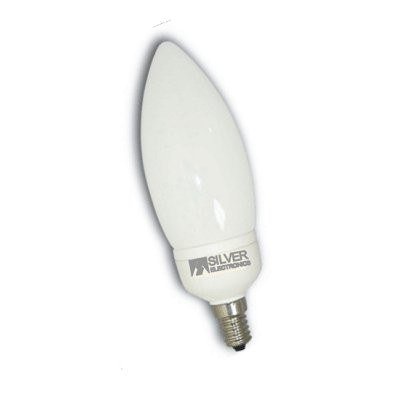 Bombilla Bajo Consumo VELA 5W. E27 Blanca