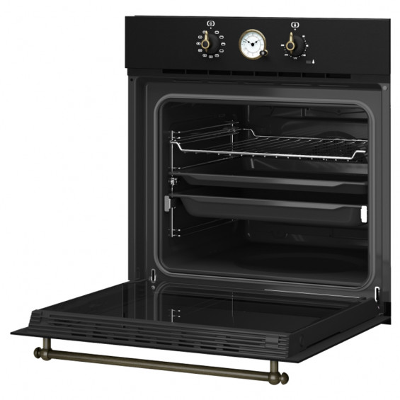 Horno multifunción Teka HRB 6300 AT, 70 litros, 9 funciones, SurroundTemp, HydroClean PRO, guía Plus-Extension, clase A, antracita/latón - imagen 2