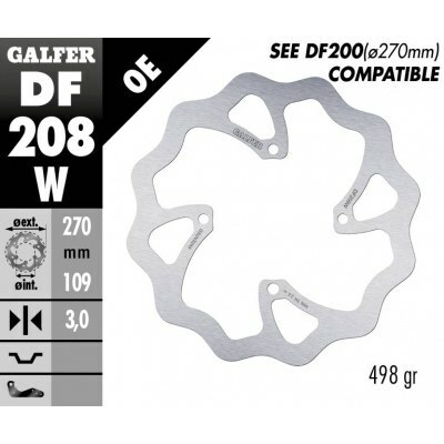 Disco de freno Wave® GALFER DF208W