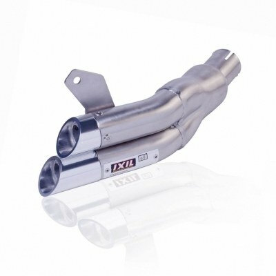 IXIL Dual Hyperlow L2X Silencer Stainless Steel / Aluminium polished - Aprilia CR125 076-319