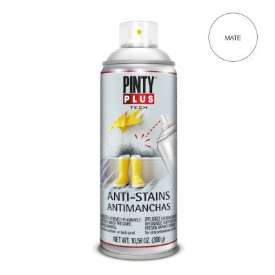 Pintura en spray pintyplus tech antimanchas spray 520cc x101 blanco