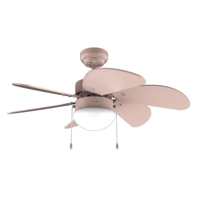 Cecotec EnergySilence Aero 3600 Vision Full Nude Ventilador de Techo con 6 Aspas y Lampara Integrada - 50W - Diametro de 36 - 3 Velocidades - Modo Invierno - Control por Cadena - Color Rosa Pastel
