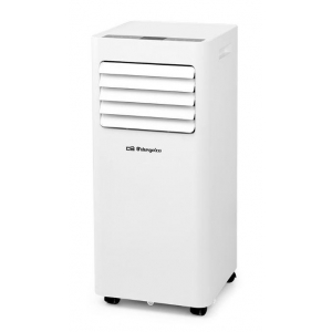 Aire acondicionado portátil Orbegozo ADR 97, con bomba de calor, 2250 frigorías, 1720 calorías, clase A, gas R290, 1000W, 2 velocidades, blanco
