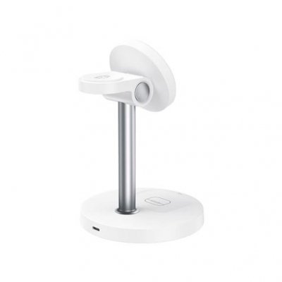 XO CX038 Cargador Inalambrico Magnetico Rapido - 15W - Sujecion Magnetica - Color Blanco