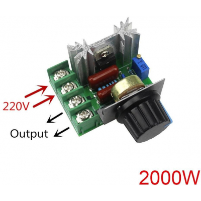 Regulador Velocidad Motores 220Vac 2000Wmax