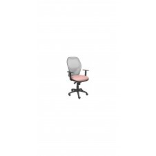 SILLA JORQUERA MALLA GRIS ASIENTO BALI ROSA ṔLIDO 15SGRBALI710