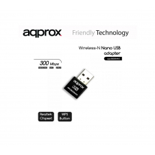 ADAPTADOR WIFI USB APPROX 300MBS NANO APPUSB300NAV2