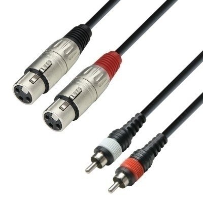Cable 2xRCA macho a 2xXLR hembra 3m ADAM K3
