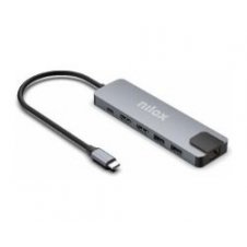 Dock Station NILOX 8en1 Dual 4K USB-C (NXDSUSBC08)