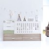Cuna convertible con cajones inferiores · SERO LOFT 70x140 Erba · Alondra
