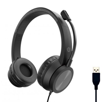 Auriculares conceptronic polona05b usb negro