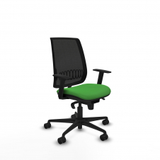 Piqueras y Crespo Alares sincro malla negra bali verde brazos 1D base nailon ruedas 65 mm nailon