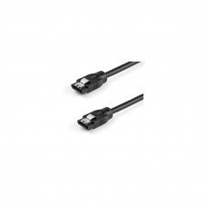 StarTech.com Cable redondeado sata 7 pin macho a macho 0.6m negro SATRD60CM