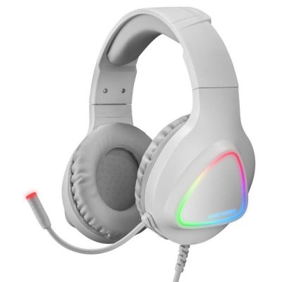 Auriculares Gaming con Micrófono Mars Gaming MH222/ Jack 3.5/ Blancos