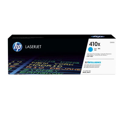 Cartucho de tóner original LaserJet 410X cian de alta capacidad