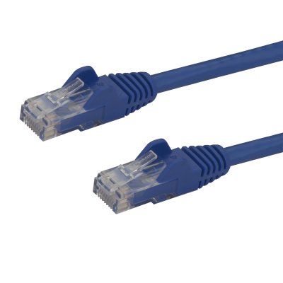 Cable de Red Ethernet Snagless Sin Enganches Cat 6 Cat6 Gigabit 1m - Azul