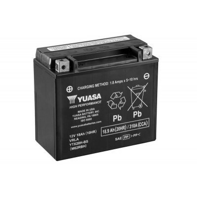 Yuasa battery YTX20H-BS Combipack (con electrolito) YTX20H-BS