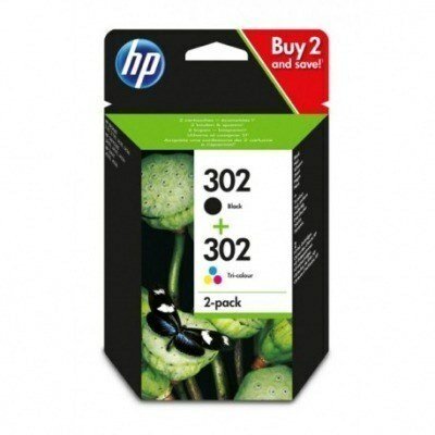 HP 302 NEGRO + TRICOLOR MULTIPACK ORIGINAL X4D37AE