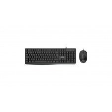 Nilox NXKME0012 teclado Ratón incluido USB QWERTY Español Negro