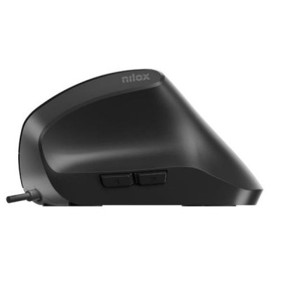 RATÓN VERTICAL USB CON CABLE, NEGRO