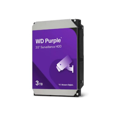 HD 3.5 3 TB SATA WD 5400 RPM. 128 MB PURPLE