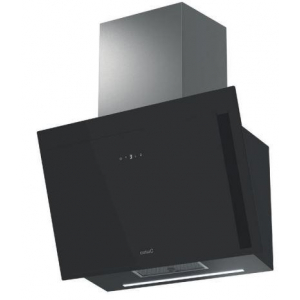 Campana decorativa de pared inclinada Cata THALASSA PRO 700 GBK, vertical, 70 cm, 842 m3/h, clase A+++, 6 velocidades + intensiva, 69dB, cristal negro