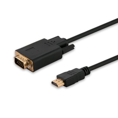 CL-103 adaptador de cable de vídeo 1,8 m HDMI tipo A (Estándar) VGA (D-Sub) Negro