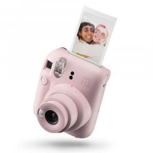 Cámara fotos instantánea Fujifilm Instax Mini 12, flash, exposición automática, Blossom rosa