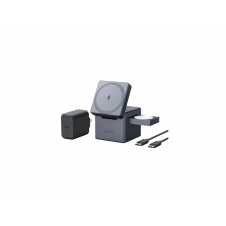 Anker Innovations Y1811G11 cargador de dispositivo móvil Auriculares, Smartphone, Reloj inteligente Negro Corriente alterna, USB Cargador inalámbric