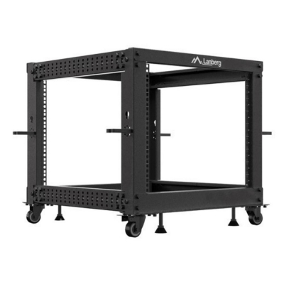 Armario lanberg abierto rack 19 pulgadas 9u - 600x600 negro