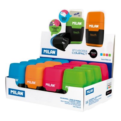 4706116 sacapuntas Sacapuntas manual Azul, Verde, Naranja, Rosa