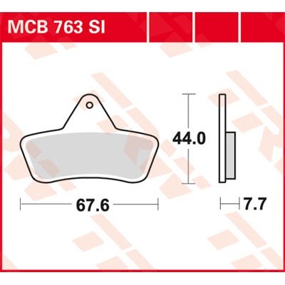 Pastillas de freno sinterizadas offroad serie SI TRW MCB763SI