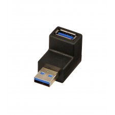 Lindy 71260 cambiador de género para cable USB A Negro