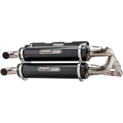 Stage 5 Dual Exhaust System TRINITY RACING TR-4166D-BK