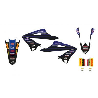 Blackbird Racing Replica Factory Team Yamaha 2022 Graphics Kit With Seat Cover BLACKBIRD RACING 8250R11