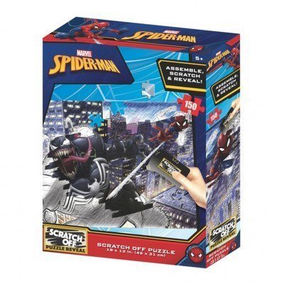 Puzzle para rascar prime 3d marvel spiderman vs venom 150 piezas