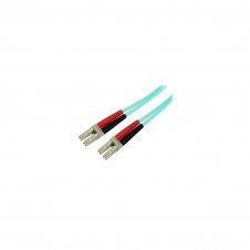 StarTech.com Cable de Fibra Í?ptica Patch de 10Gb Multimodo 50/125 Dúplex LSZH LC a LC de 5m â?? Aqua