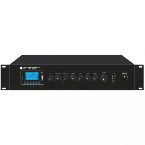 Amplificador PA 240Wrms MP3/FM/BT 3MIC 2AUX CONTRACTOR