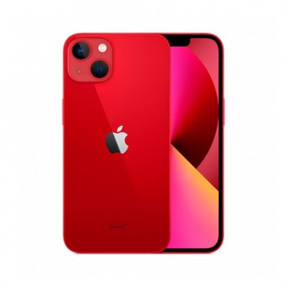 Telefono movil smartphone apple iphone 13 128gb product red sin cargador - sin auriculares - a15 bionic - 12mpx - 6.1pulgadas
