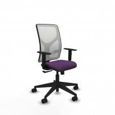 Piqueras y Crespo Motilla sincro malla blanca bali morado brazos 1D base piramidal ruedas 65mm nailon