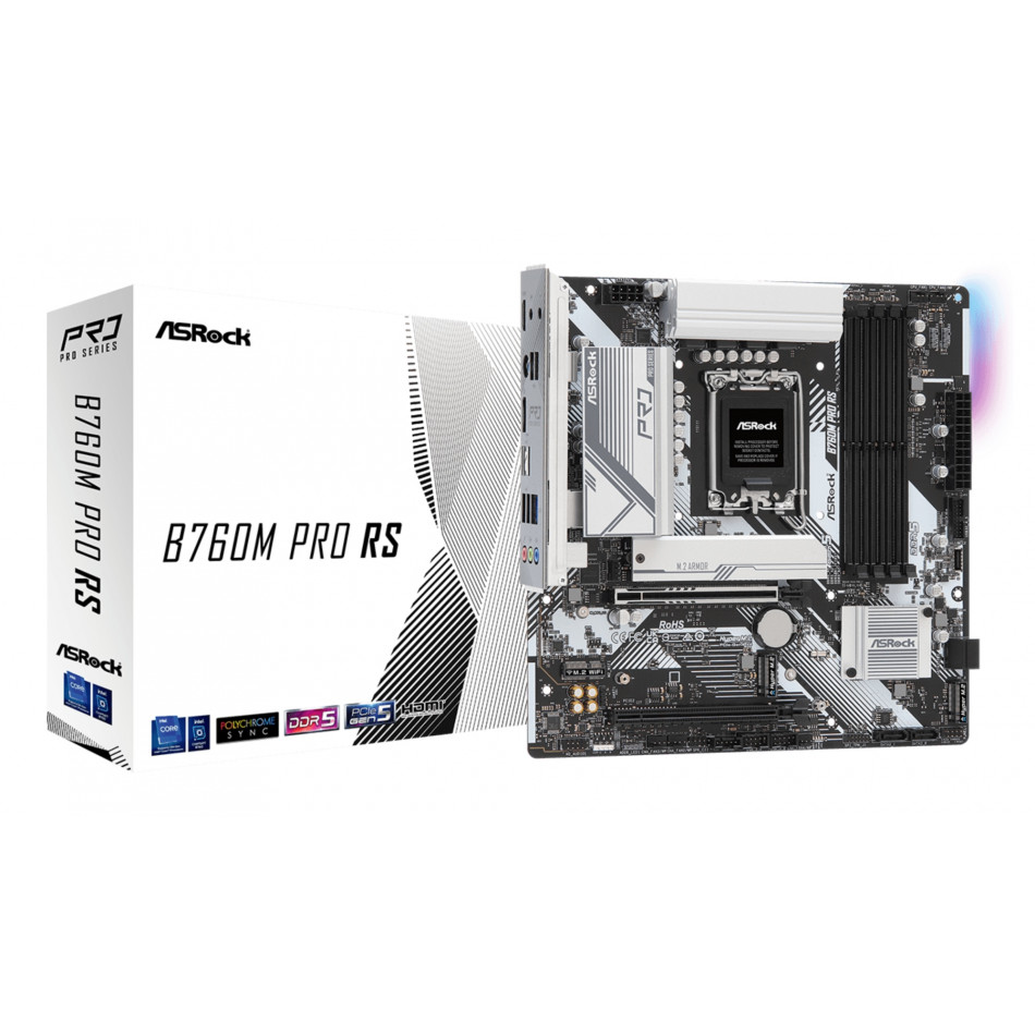 B760M Pro RS Intel B760 LGA 1700 micro ATX
