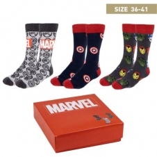Pack calcetines 3 piezas marvel talla 36 - 41
