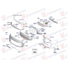 SOPORTE LATERAL SUPERIOR DE PLASTICO PARA PARACHOQUE DELANTERO(O)